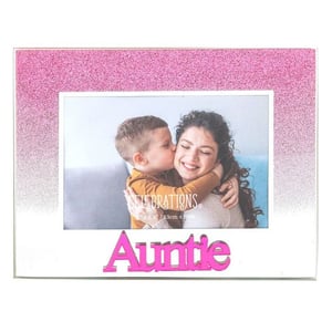 A picture frame with the word "Auntie" on it.
