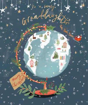 "A Christmas card that says to a lovely granddaughter."