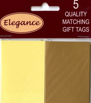 A package of elegant, high-quality matching gift tags.