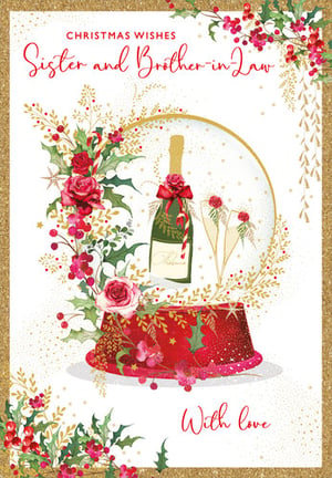 A Christmas card for a sister and brother-in-law.