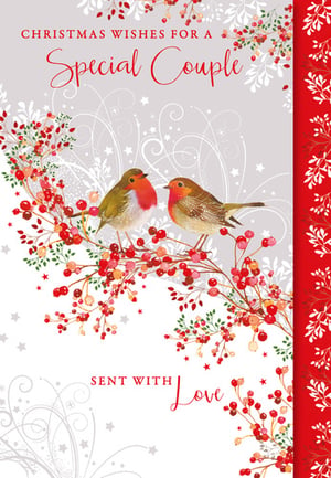 Christmas wishes for a special couple, sent with love.