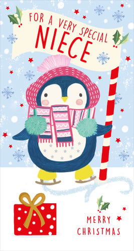 A Christmas card for a very special niece.
