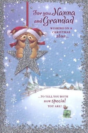 A Christmas card for Nanna and Grandad, wishing upon a Christmas star.