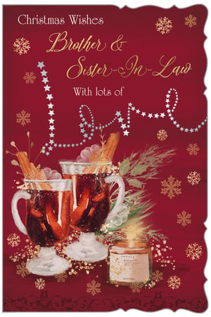 Christmas wishes for brother and sister-in-law with lots of love.