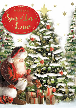 A Christmas card for a special son-in-law.