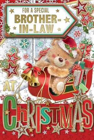 A Christmas card for a special brother-in-law.