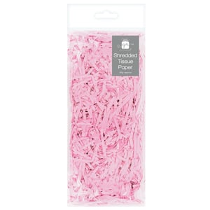 Add a delightful touch to your customers' gifts and hampers with our Light Pink Shredded Tissue. This charming filler provides a soft, elegant cushioning, perfect for enhancing any special occasion. The delicate light pink hue offers a versatile and attractive option for retail packaging, craft projects, or decorative displays. Made from finely shredded tissue, it's ideal for protecting delicate items while adding a beautiful aesthetic. Stock up effortlessly with our convenient wholesale pack of 12, brought to you by Design Group. A must-have for any business looking to elevate their presentation.