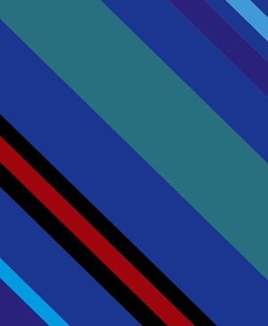 A blue background with red, black, and green stripes.