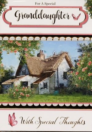 A greeting card for a special granddaughter with special thoughts.