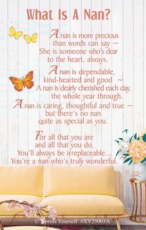 A poster that says "what is a nan" on it.