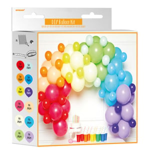 A box that says "DIY Balloon Kit" on it.