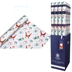 A display of Tom Smith's recyclable gift wrap.