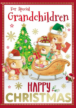 A Christmas card that says "Happy Christmas" on it.