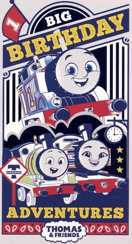 A poster for Thomas and Friends' big birthday adventures