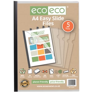 Eco eco A4 Easy Slide Files with 5 files.