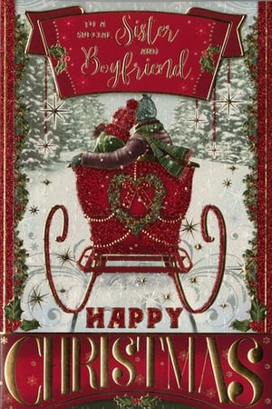 A Christmas card for a sister and her boyfriend.