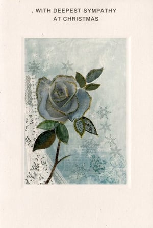 A card that says "With deepest sympathy at Christmas."