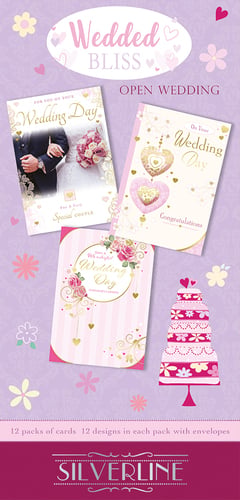 A collection of wedding cards from Silverline.