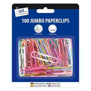 Just stationary 100 jumbo paperclips in assorted colors.