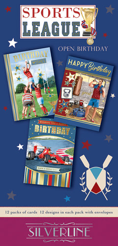 A sports league opened a birthday greeting card.