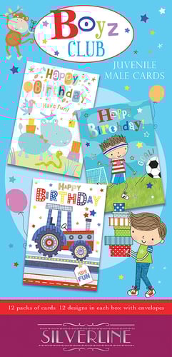 A box of Boys Club juvenile male cards.