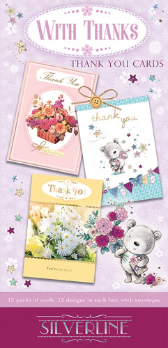 A collection of thank-you cards from Silverline.