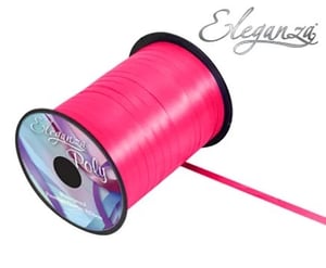 a spool of pink elegantza poly ribbon