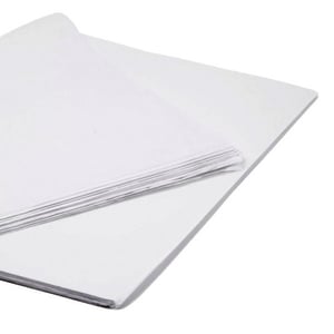 two sheets of white paper are stacked on top of each other on a white background .