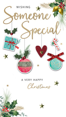a christmas card wishing someone special a very happy christmas