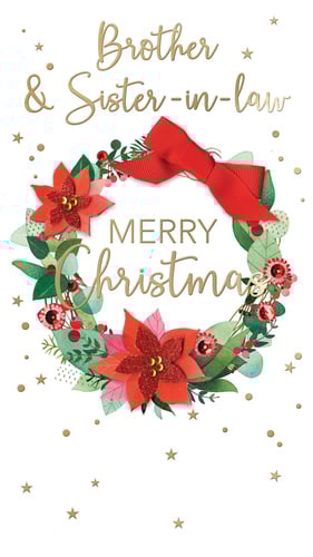 a christmas card for a brother and sister-in-law