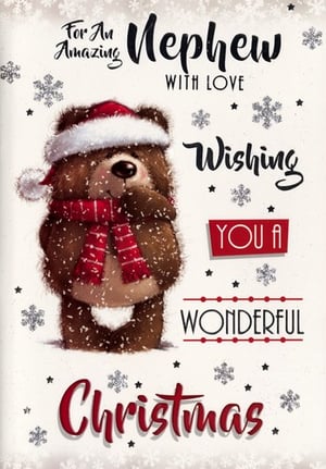 a christmas card for an amazing nephew with love wishing you a wonderful christmas