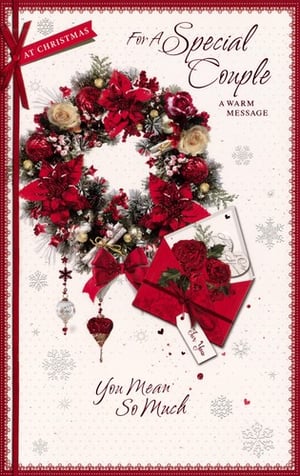 a christmas card for a son and daughter in law