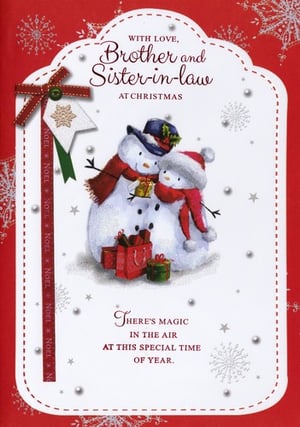 a christmas card for a brother and sister-in-law