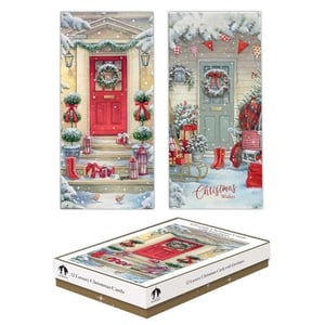 a box of 12 luxury christmas cards with envelopes