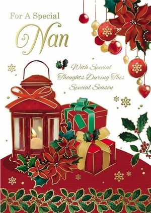a christmas card for a special nan with special thoughts during this special season