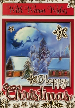 a christmas card with warm wishes and happy christmas