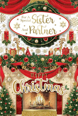 a christmas card for a special sister and partner
