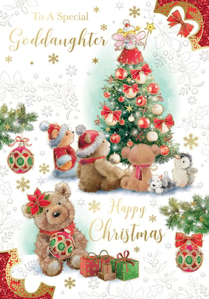 a birthday card with a teddy bear holding balloons
