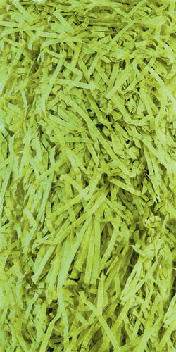 a pile of green shredded paper that looks like grass