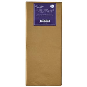 a box of 3 sheet metallic tissue paper
