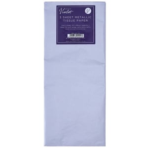 a package of 3 sheet metallic tissue paper by violet