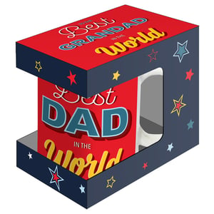 a red box that says best grandad in the world