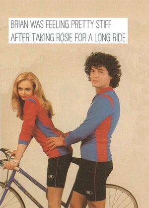 brian was feeling pretty stiff after taking rosie for a long ride