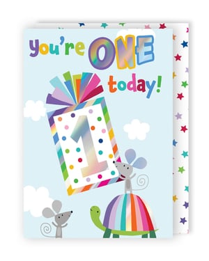 a colorful banner that says happy birthday
