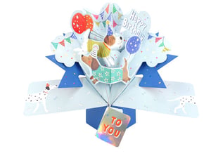 A birthday card that says "Happy Birthday to you."