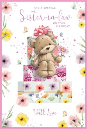 a birthday card for a special sister in law on your birthday