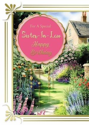 a birthday card for a special sister in law
