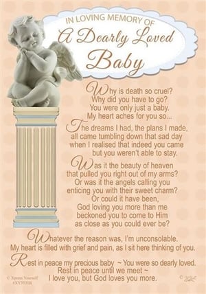 in loving memory of a dearly loved baby poem