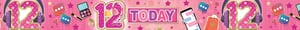 a pink background with the word today on it