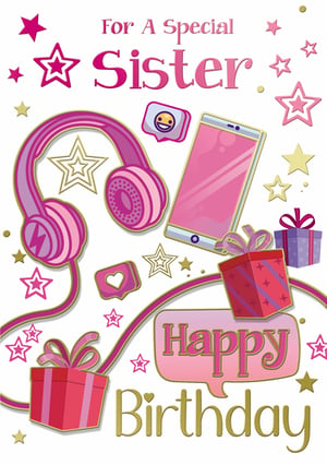a happy birthday card for a special sister